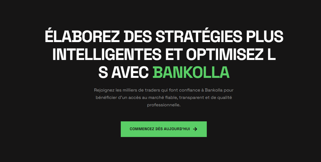 Bankolla aperçu de la plateforme